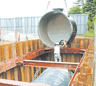 緊急貯水槽布設工事